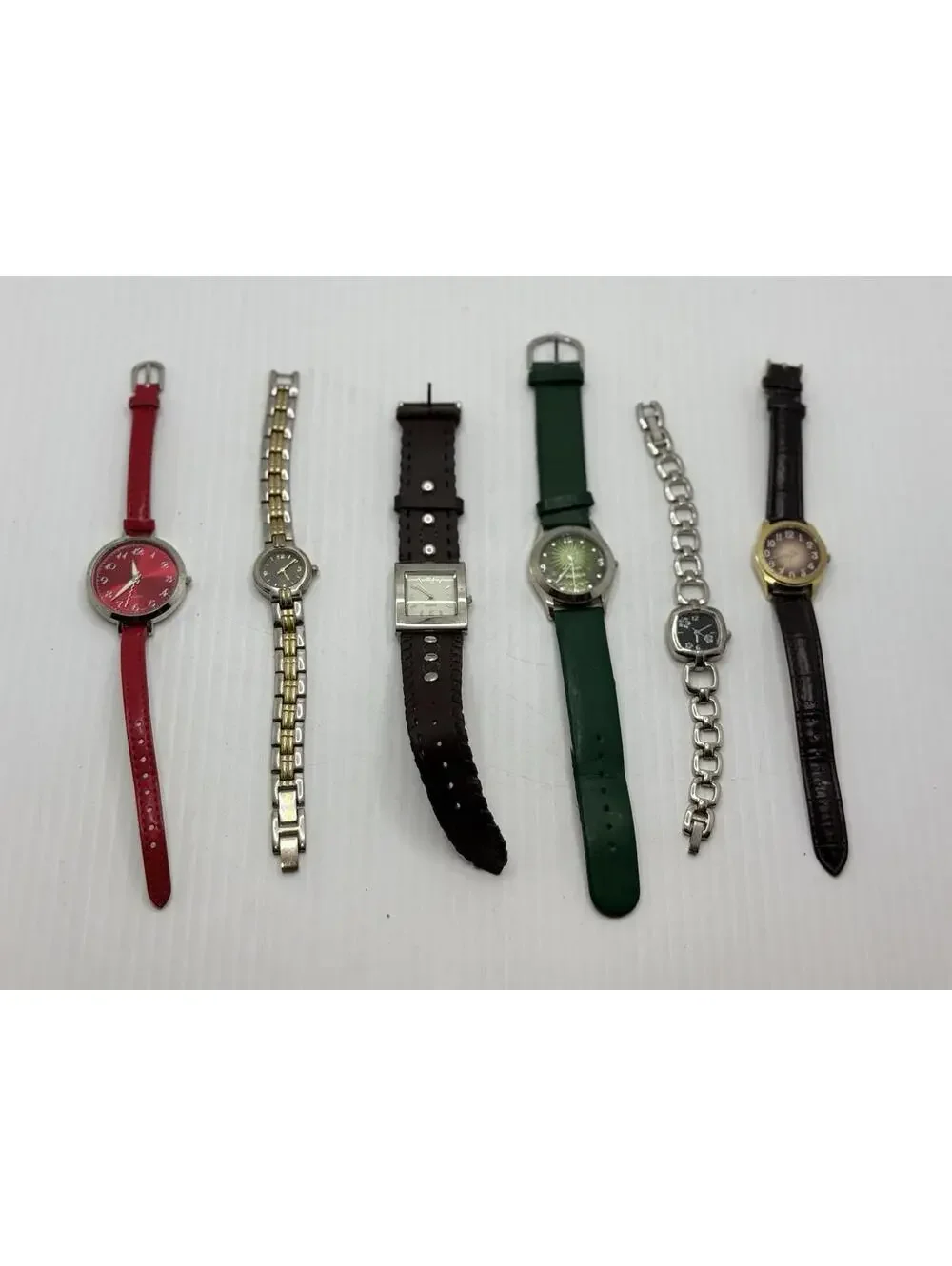 Mixed Watch Lot 6 Pcs Vintage & Modern Quartz Swiss Parts Repair Reseller Bulk